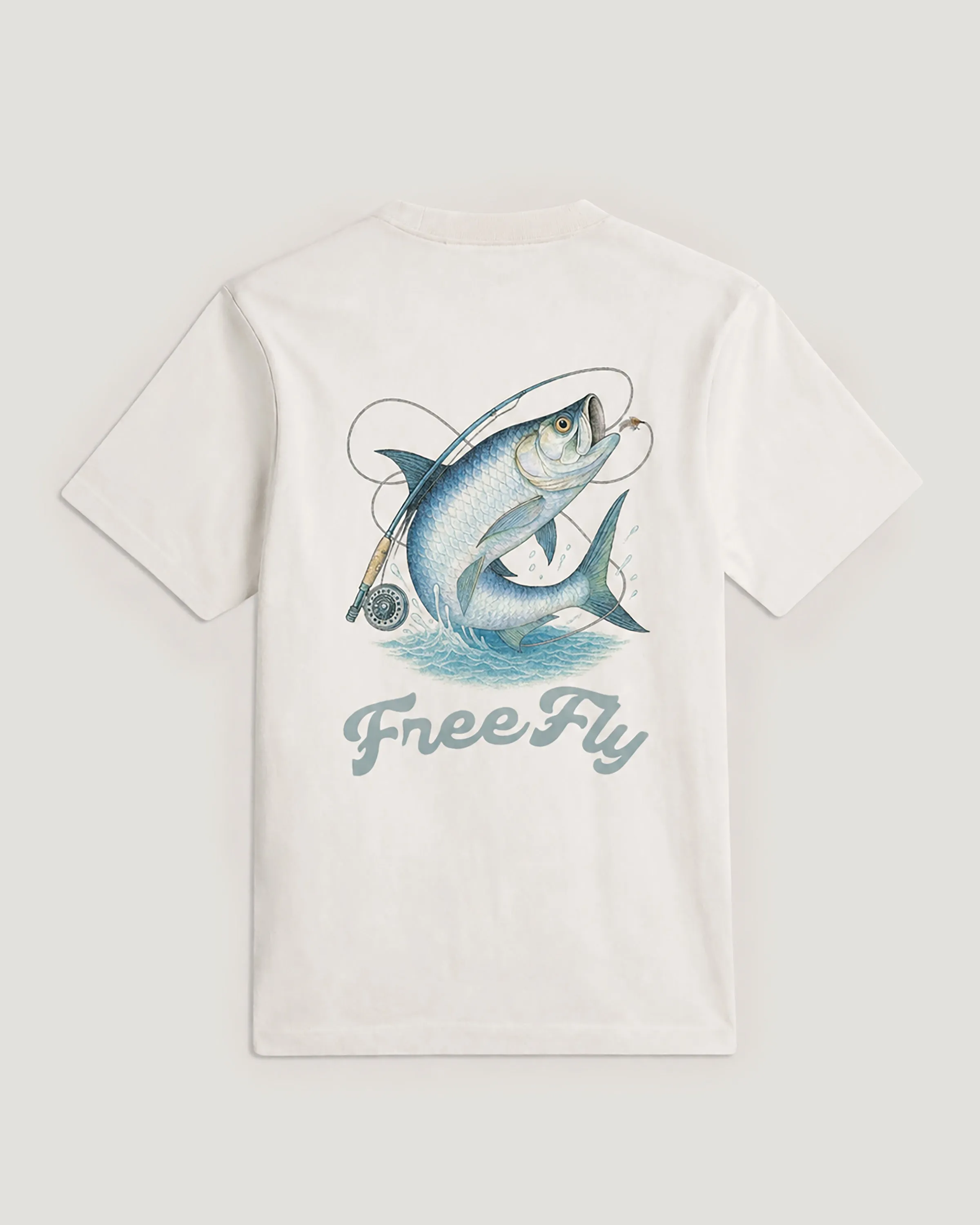 Silver King Relaxed Tee - Bone sold by Free Fly Apparel