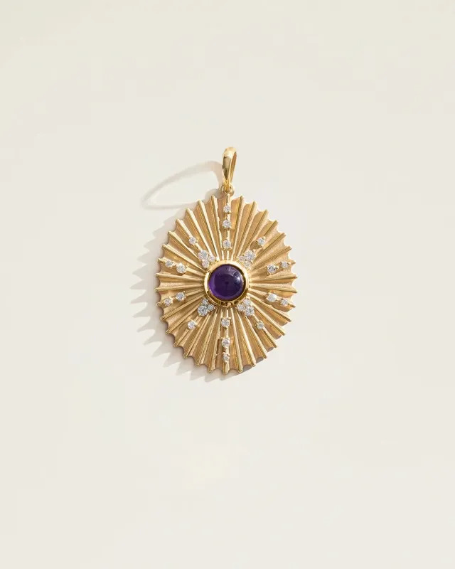 The February Birthstone Supernova Pendant — Amethyst sold by High Light Rituals