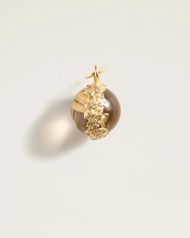 The Garden Pendant in Rutilated Quartz sold by High Light Rituals