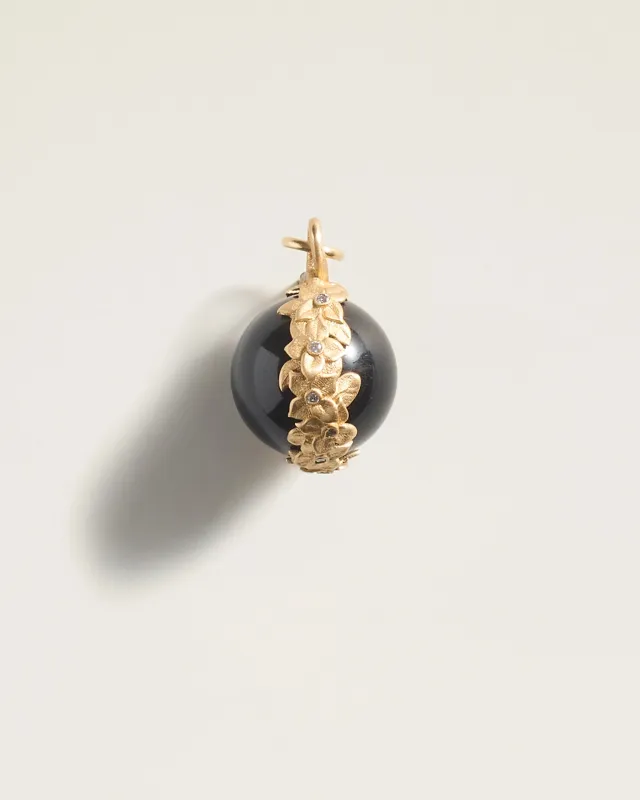 The Garden Pendant in Black Obsidian sold by High Light Rituals