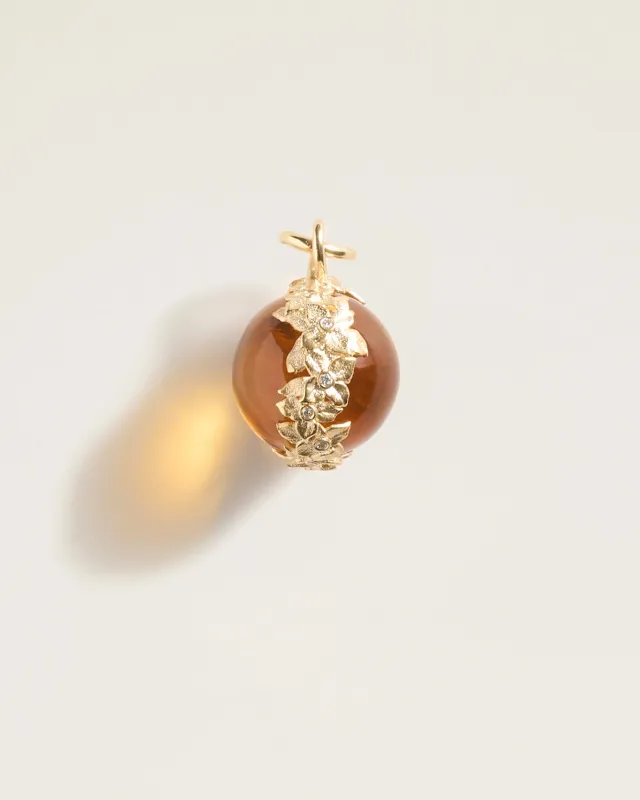 The Garden Pendant in Citrine sold by High Light Rituals