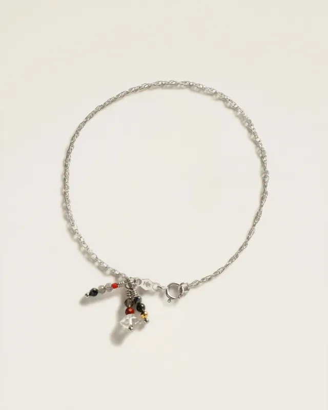 The Crystal Evil Eye Spell Bracelet in Sterling Silver sold by High Light Rituals