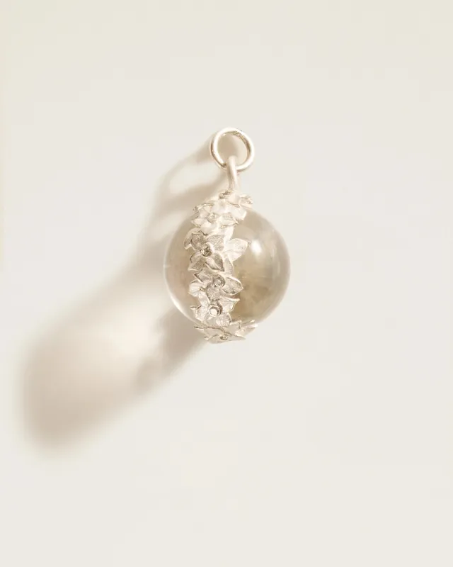 The Garden Pendant in Clear Quartz, Silver sold by High Light Rituals
