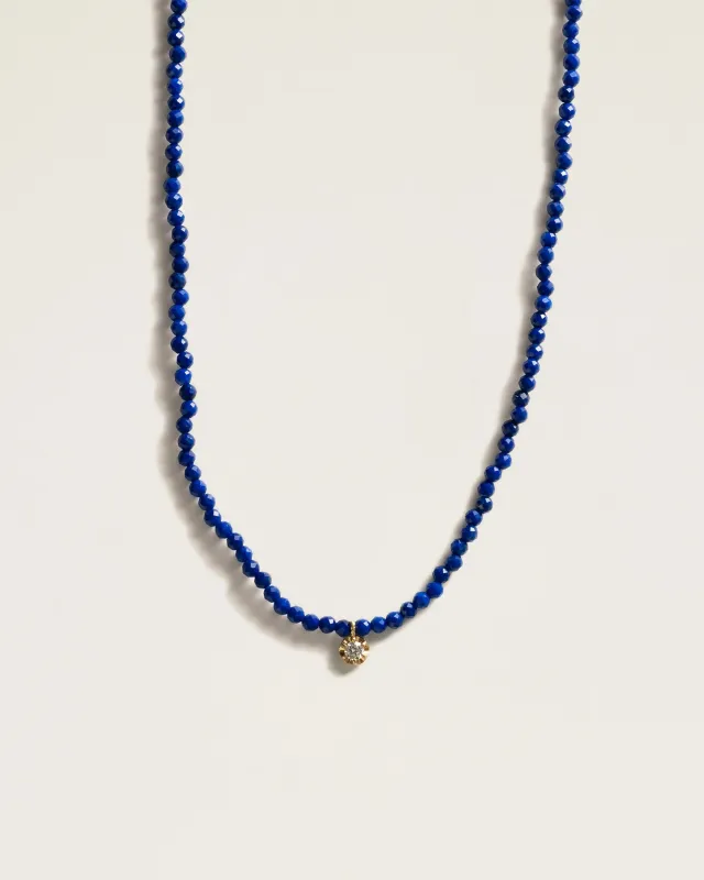 The Amulet Choker in Lapis Lazuli sold by High Light Rituals