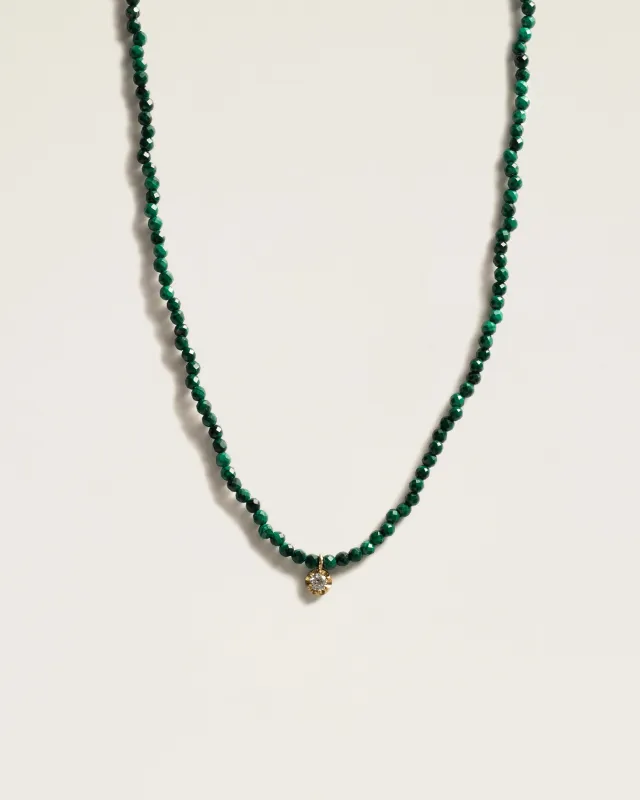The Amulet Choker in Malachite sold by High Light Rituals