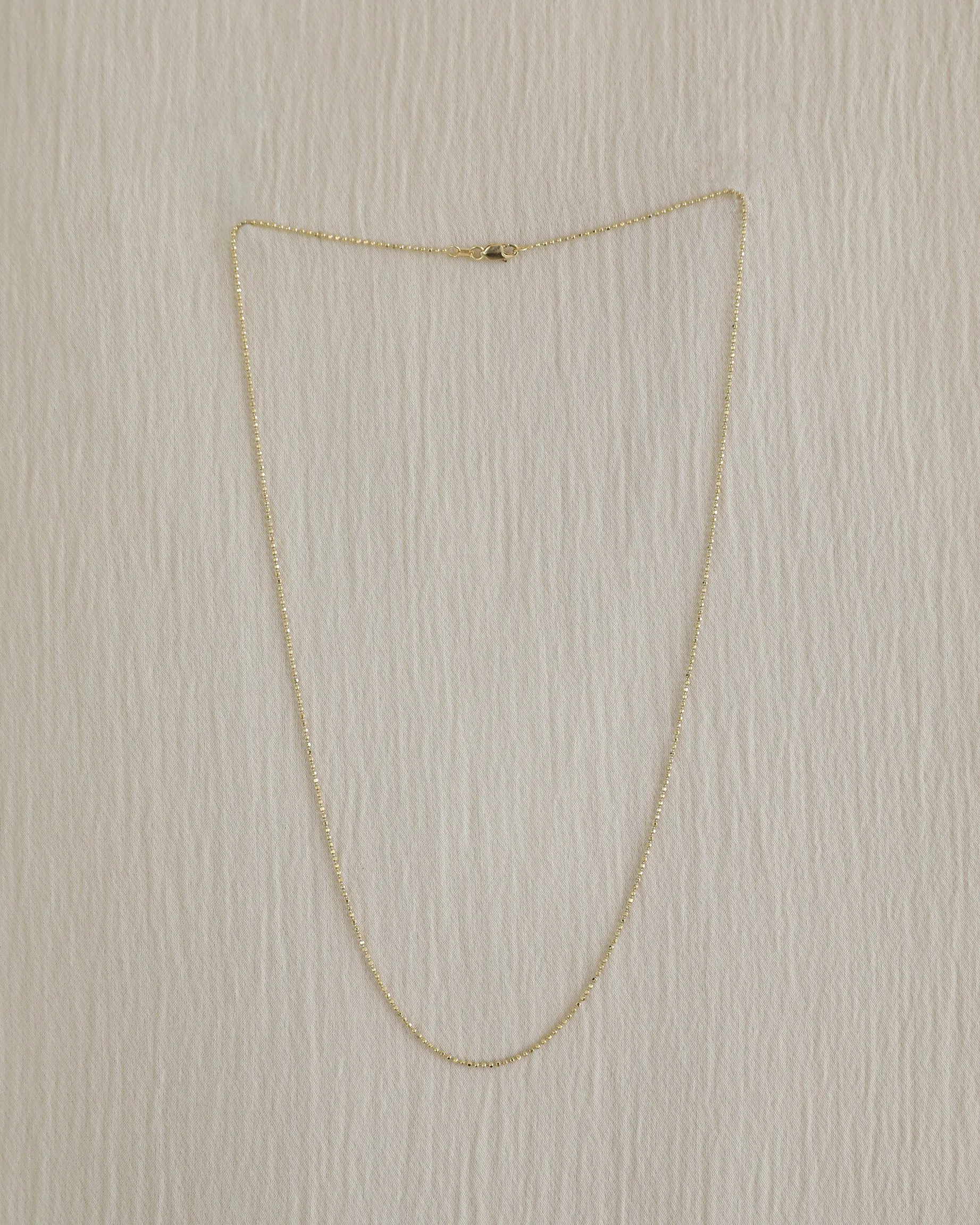 The Signature Gold Bead Chain in 14K Solid Gold sold by High Light Rituals product image thumbnail 2