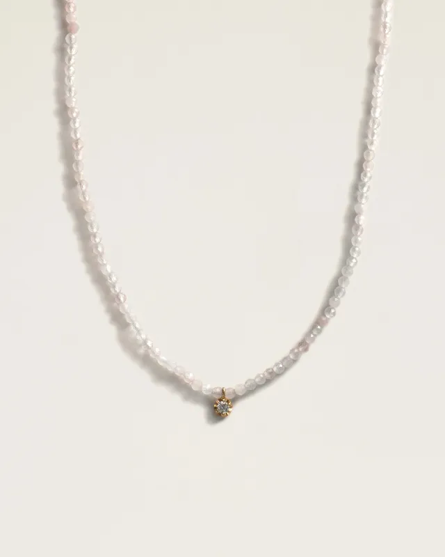 The Amulet Choker in Rose Quartz sold by High Light Rituals