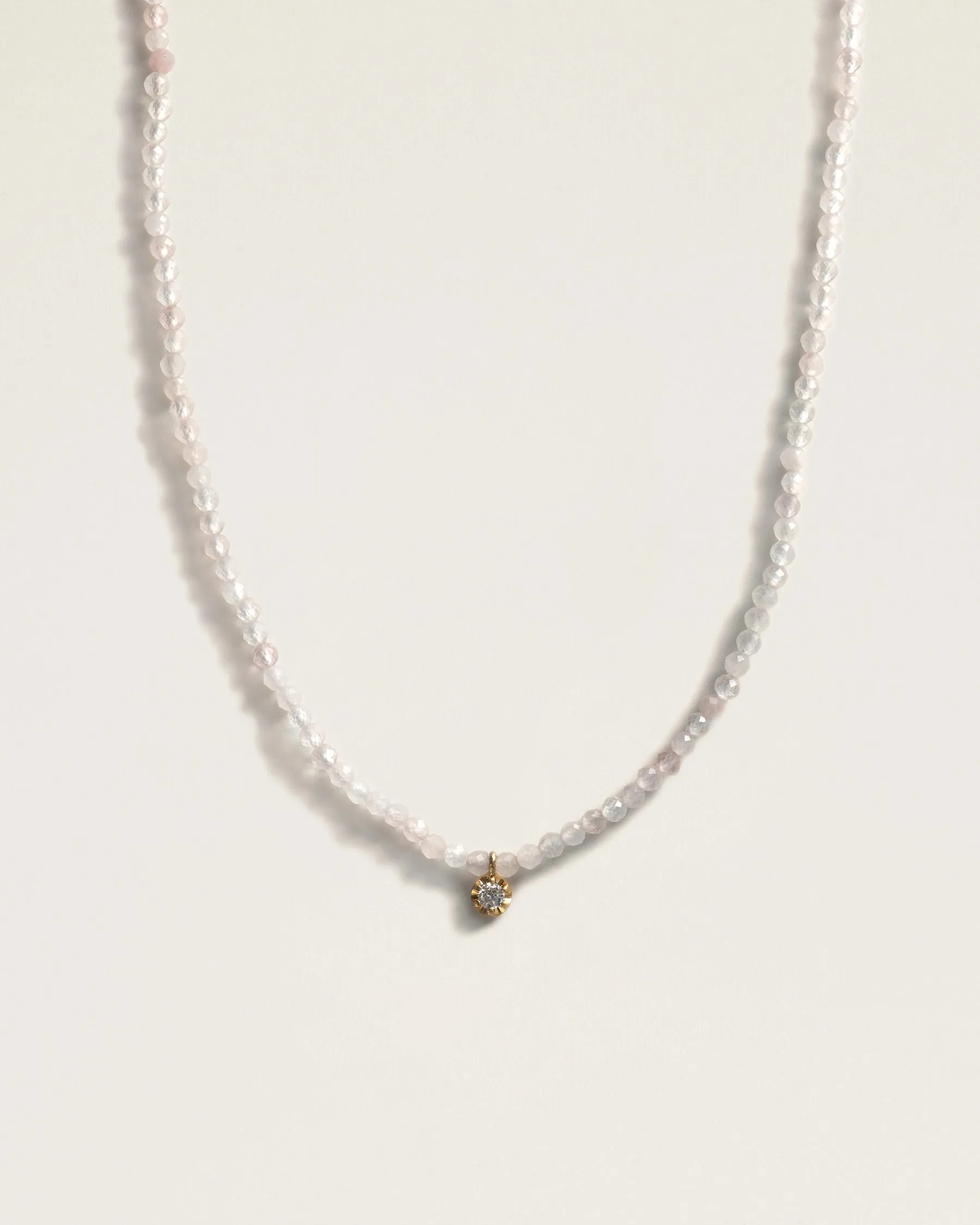 The Amulet Choker in Rose Quartz sold by High Light Rituals