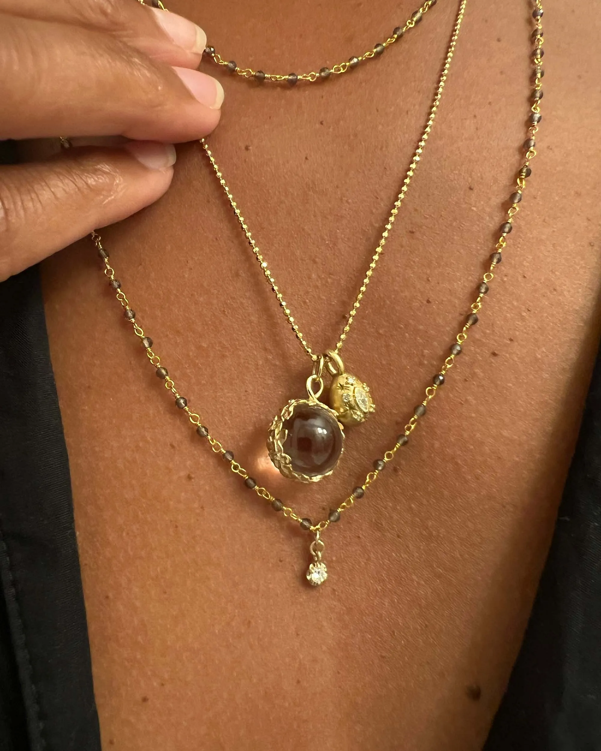 The Garden Pendant in Clear Quartz sold by High Light Rituals product image thumbnail 3