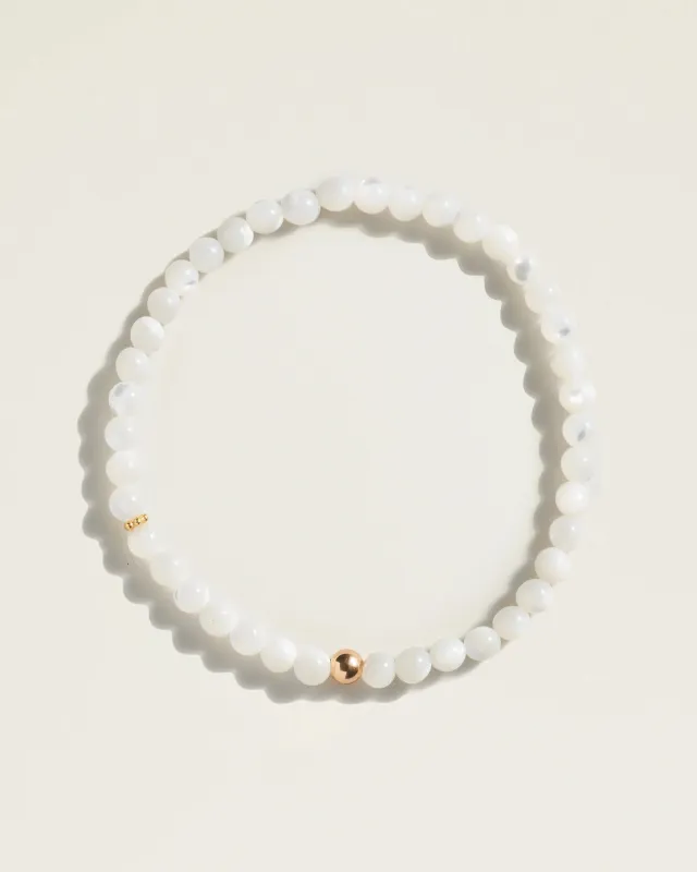 The Classic Bracelet in Mother of Pearl sold by High Light Rituals
