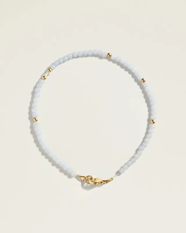 The Seeds of Communion Bracelet — Angelite made by High Light Rituals