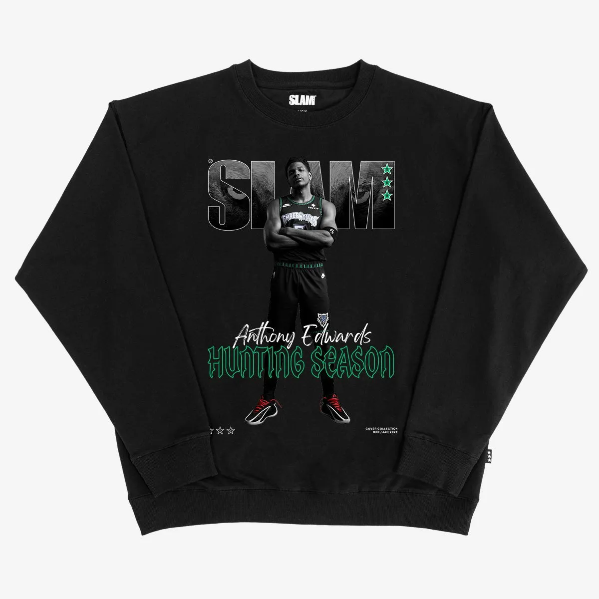 SLAM Cover Crewneck - Anthony Edwards (SLAM 259) (Black and White Edition) sold by SLAM Goods
