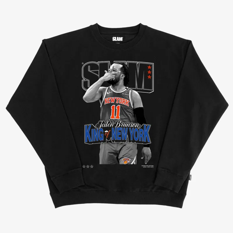 SLAM Cover Crewneck - Jalen Brunson (SLAM 256) (Black and White Edition) sold by SLAM Goods