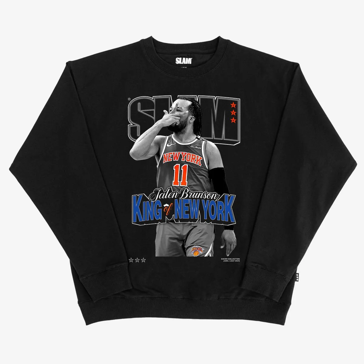 SLAM Cover Crewneck - Jalen Brunson (SLAM 256) (Black and White Edition) sold by SLAM Goods