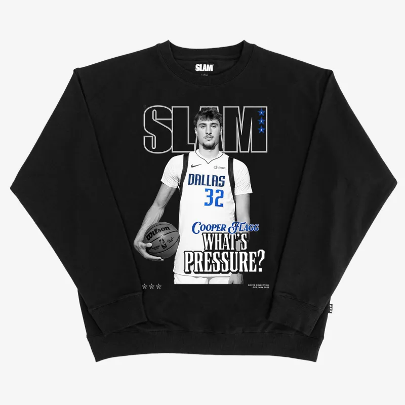 SLAM Cover Crewneck - Cooper Flagg (SLAM 258) (Black and White Edition) sold by SLAM Goods