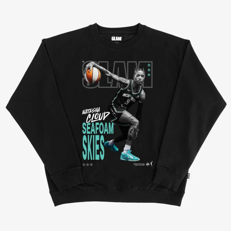 SLAM Cover Crewneck - Natasha Cloud (SLAM 256) (Black and White Edition) sold by SLAM Goods