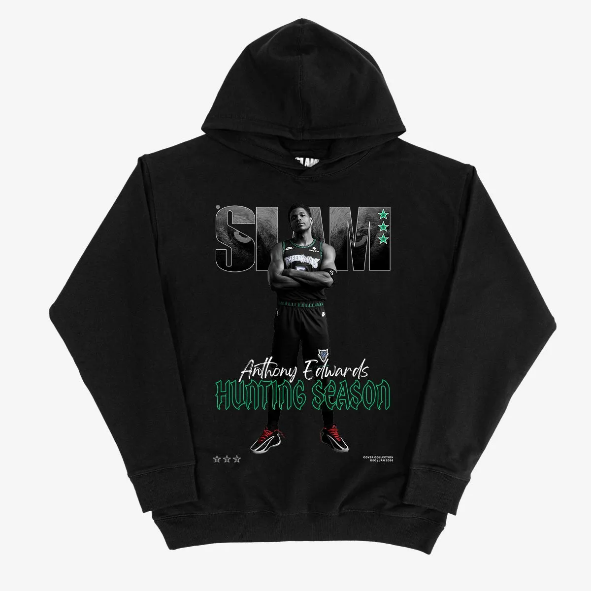 SLAM Cover Hoodie - Anthony Edwards (SLAM 259) (Black and White Edition) sold by SLAM Goods