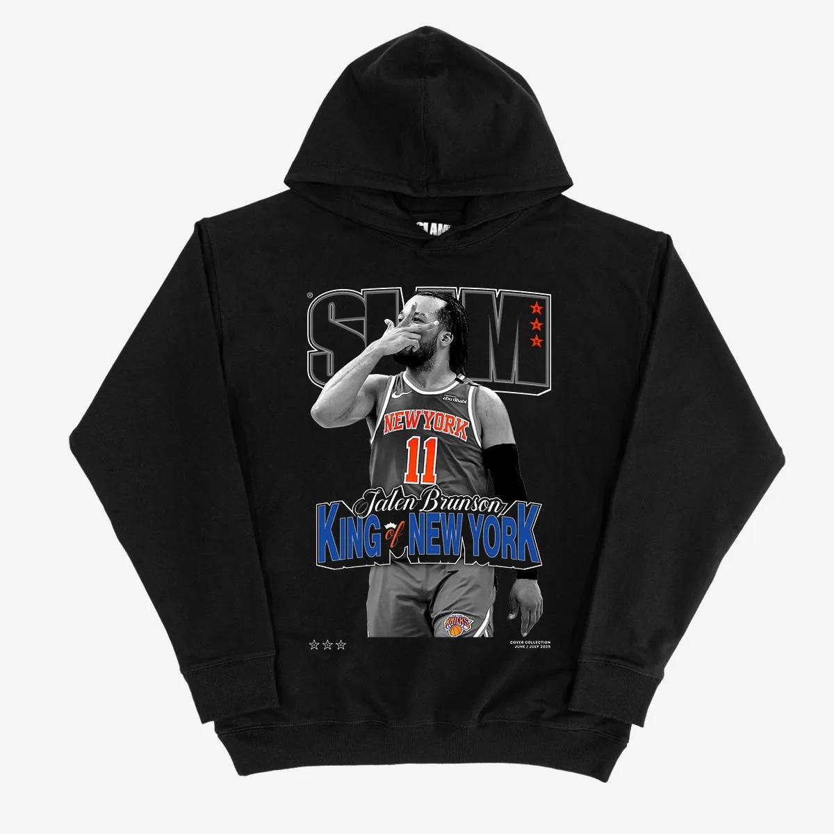 SLAM Cover Hoodie - Jalen Brunson (SLAM 256) (Black and White Edition) sold by SLAM Goods