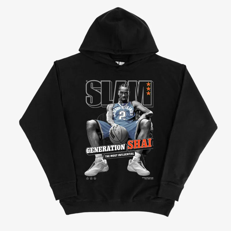 SLAM Cover Hoodie - Shai Gilgeous-Alexander (SLAM 254) (Black and White Edition) sold by SLAM Goods