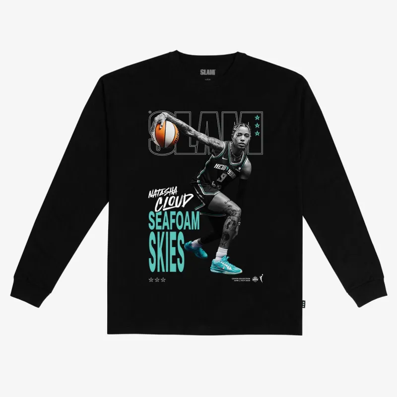 SLAM Cover L/S Tee - Natasha Cloud (SLAM 256) (Black and White Edition) sold by SLAM Goods