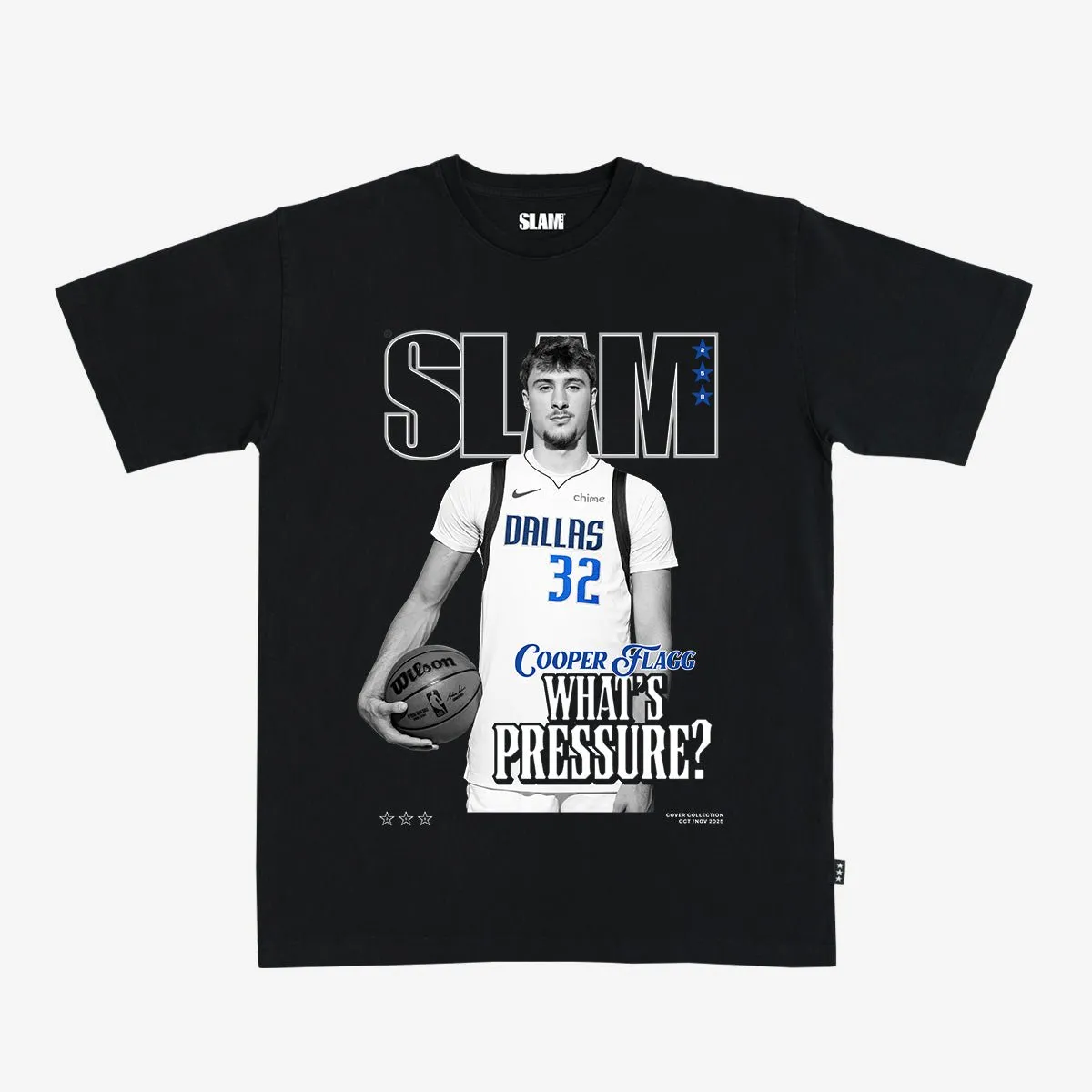 SLAM Cover Tee - Cooper Flagg (SLAM 258) (Black and White Edition) sold by SLAM Goods