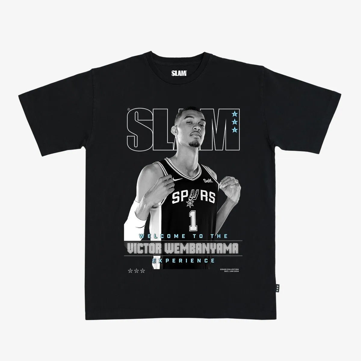 SLAM Cover Tee - Victor Wembanyama (SLAM 247) (Black and White Edition) sold by SLAM Goods