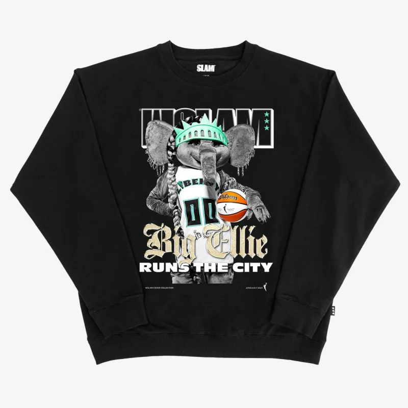WSLAM Cover Crewneck - Big Ellie (WSLAM Digital Cover) (Black and White Edition) sold by SLAM Goods