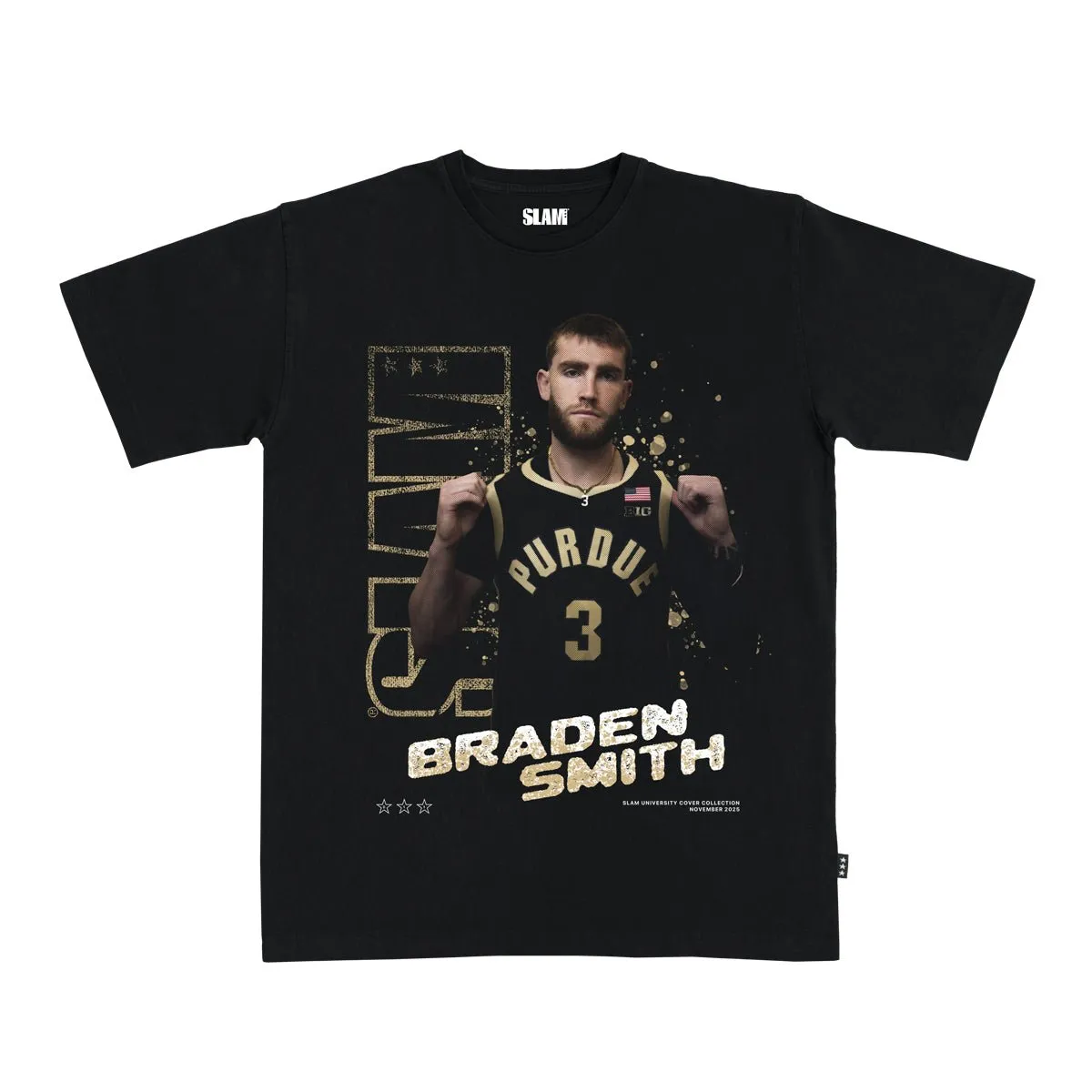 SLAM Braden Smith Gold Remix Heavy Tee sold by SLAM Goods