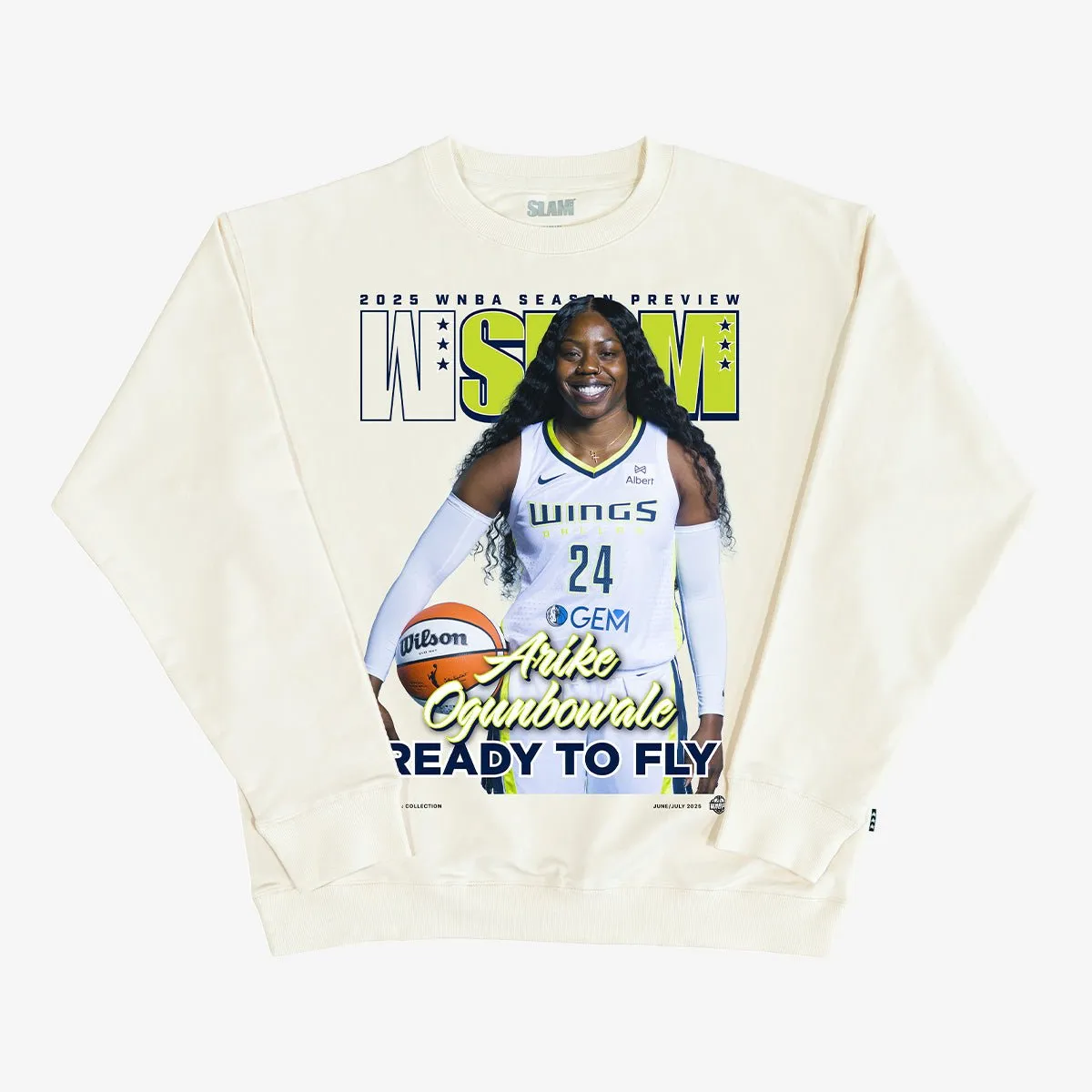 WSLAM Cover Crewneck - Arike Ogunbowale (SLAM 256) sold by SLAM Goods product image thumbnail 2