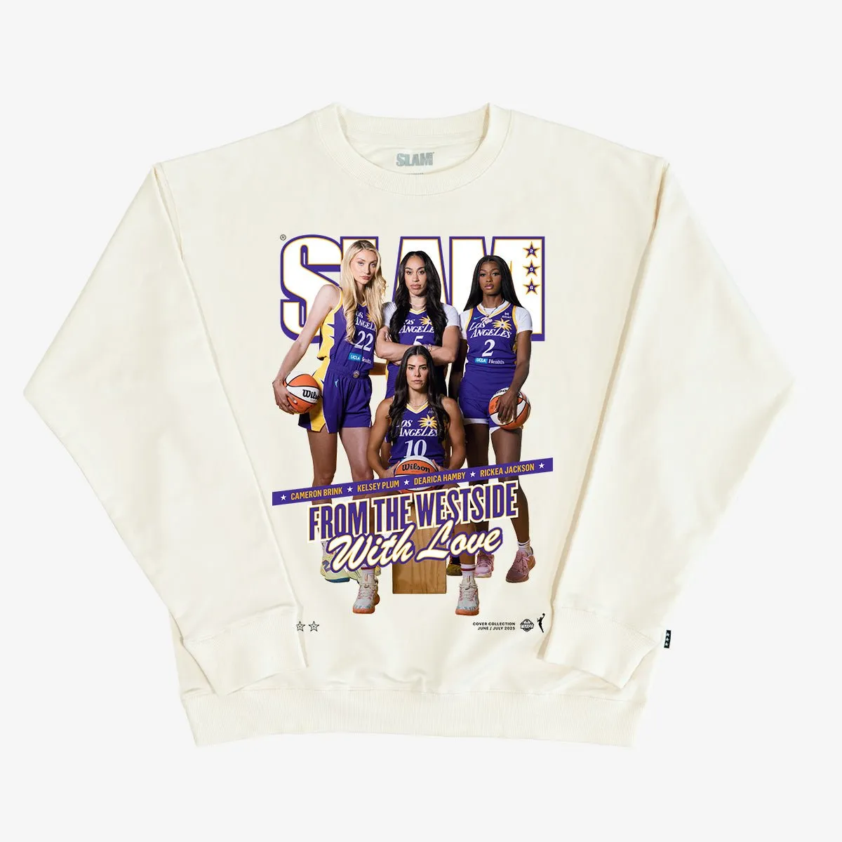 SLAM Cover Crewneck - Los Angeles Sparks (SLAM 256) sold by SLAM Goods product image thumbnail 2