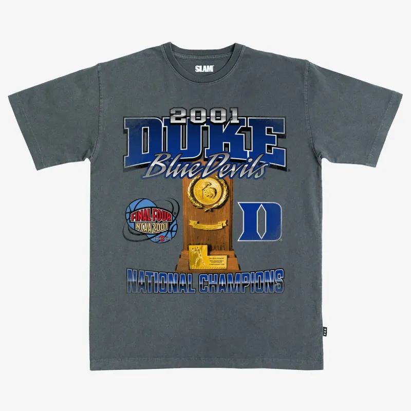 Duke 2001 Men's National Champions Heavy Tee sold by SLAM Goods