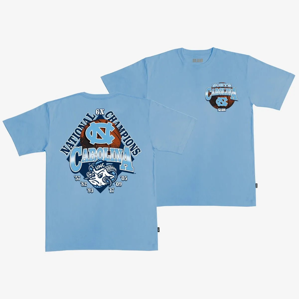 North Carolina 6x National Champs Heavy Tee sold by SLAM Goods