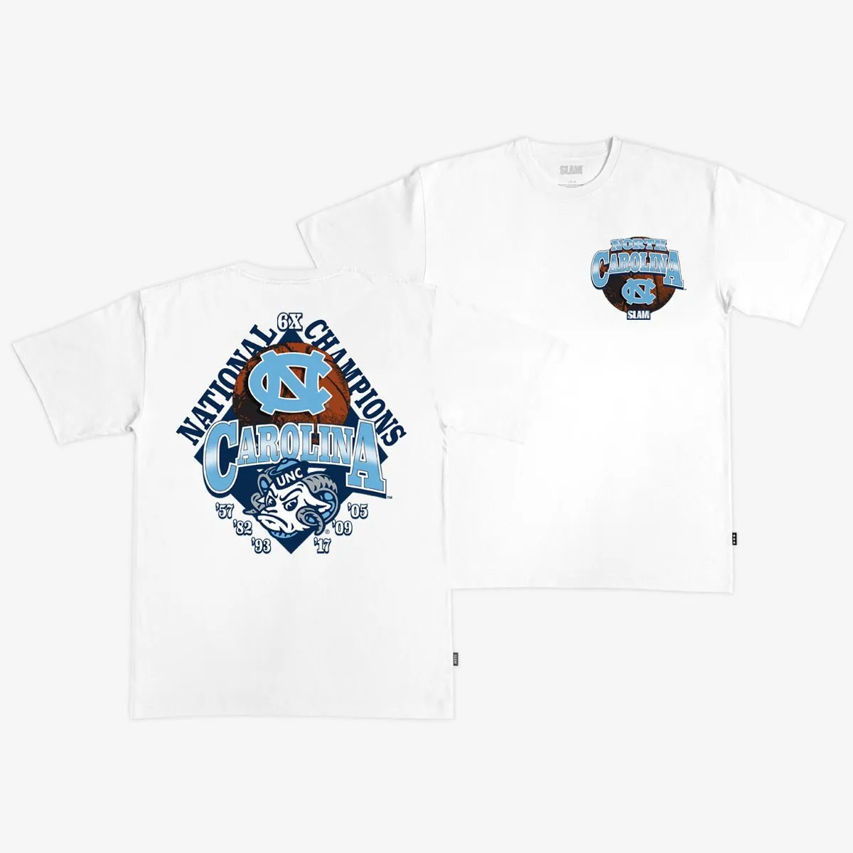 North Carolina 6x National Champs Heavy Tee sold by SLAM Goods product image thumbnail 2