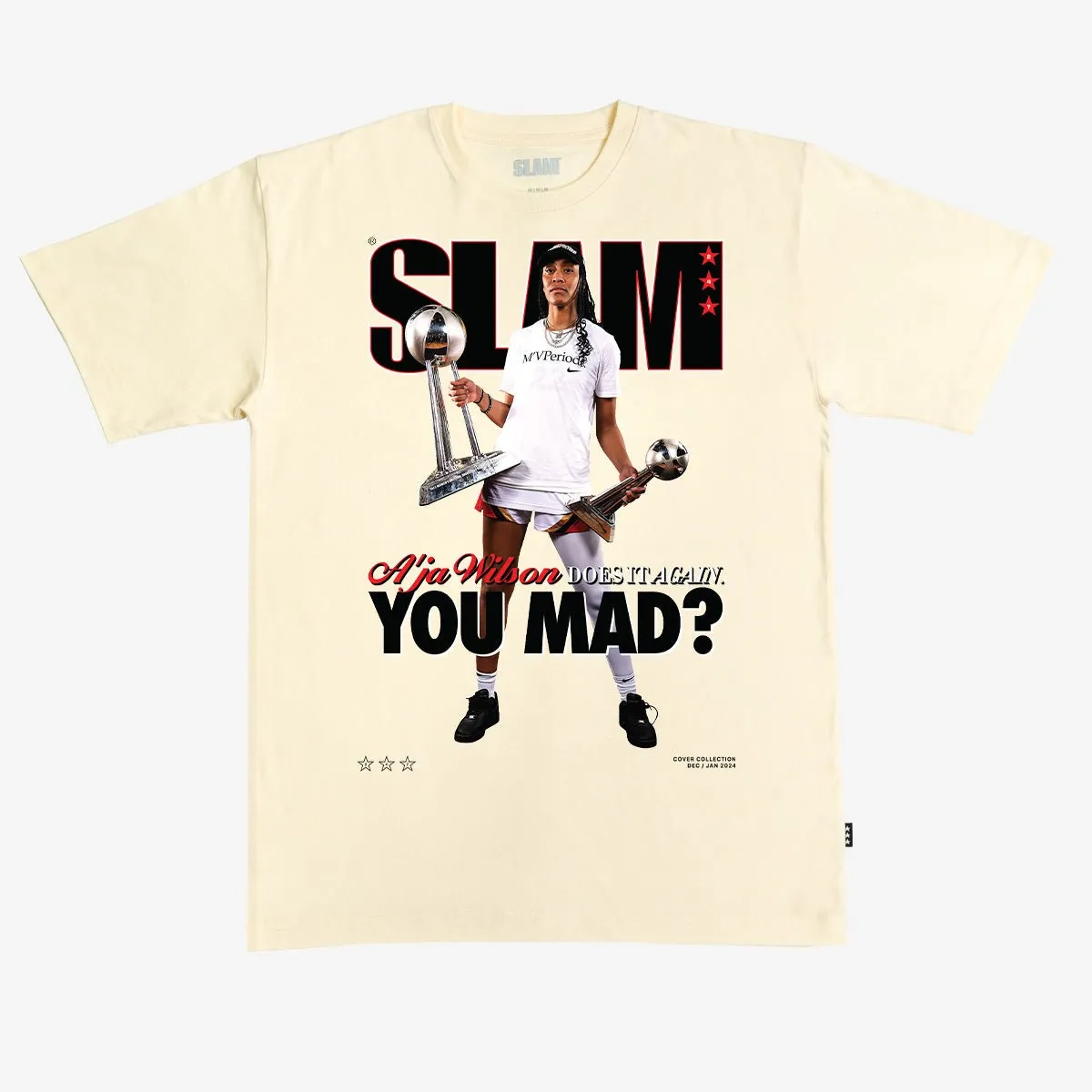 SLAM Cover Tee - A'ja Wilson (SLAM 247) sold by SLAM Goods product image thumbnail 3