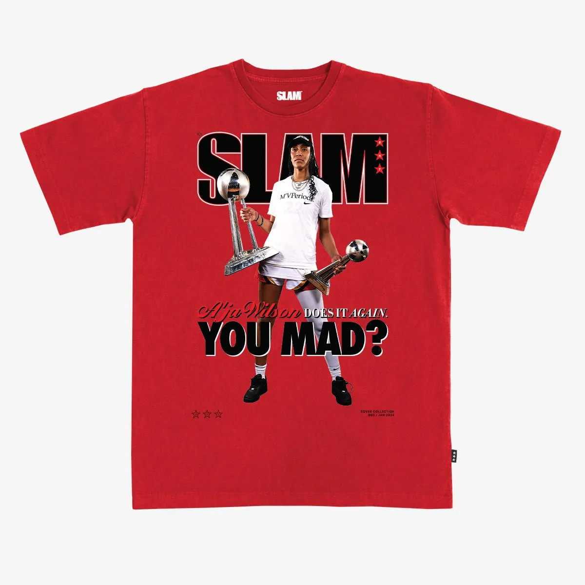 SLAM Cover Tee - A'ja Wilson (SLAM 247) sold by SLAM Goods product image thumbnail 2