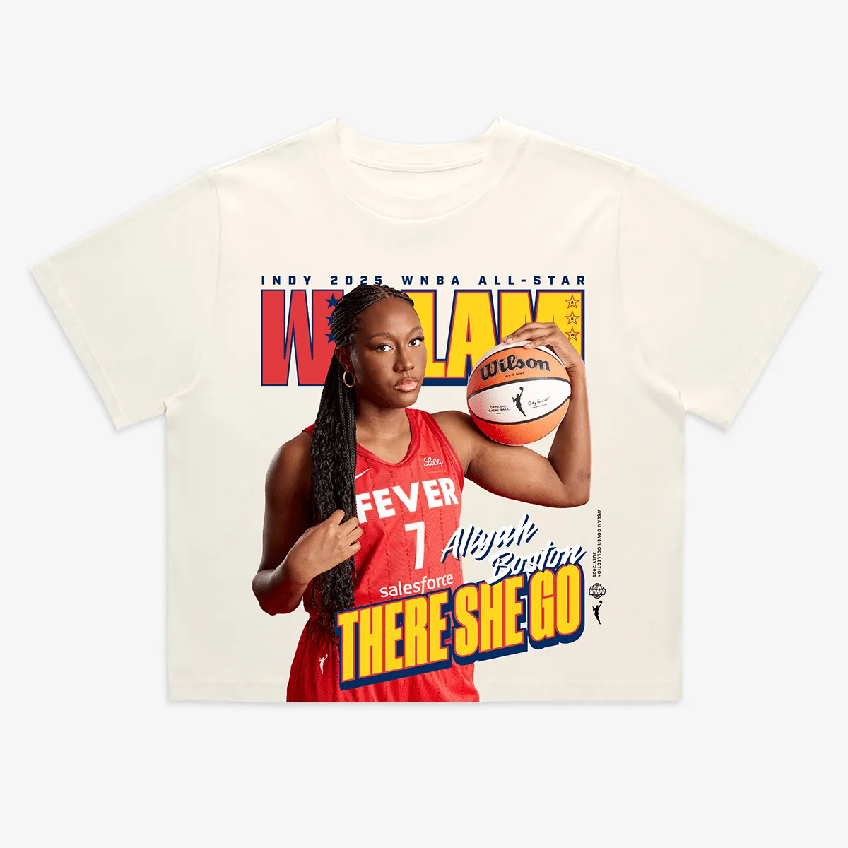 WSLAM Crop Cover Tee - Aliyah Boston (ASW '25) sold by SLAM Goods product image thumbnail 2