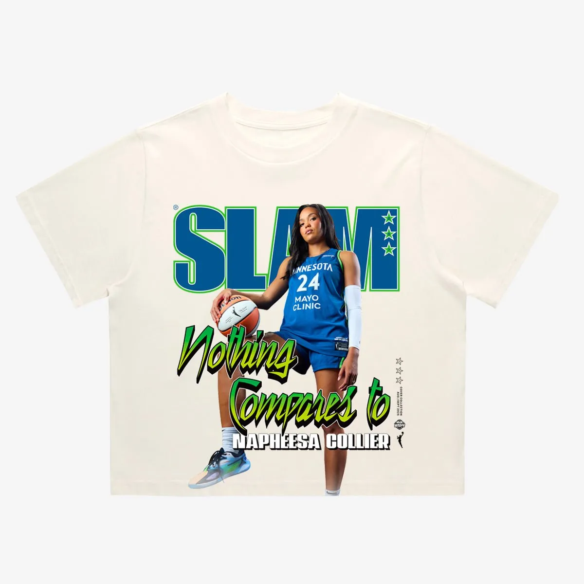 SLAM Women's Crop Cover Tee - Napheesa Collier (SLAM 257) sold by SLAM Goods product image thumbnail 2