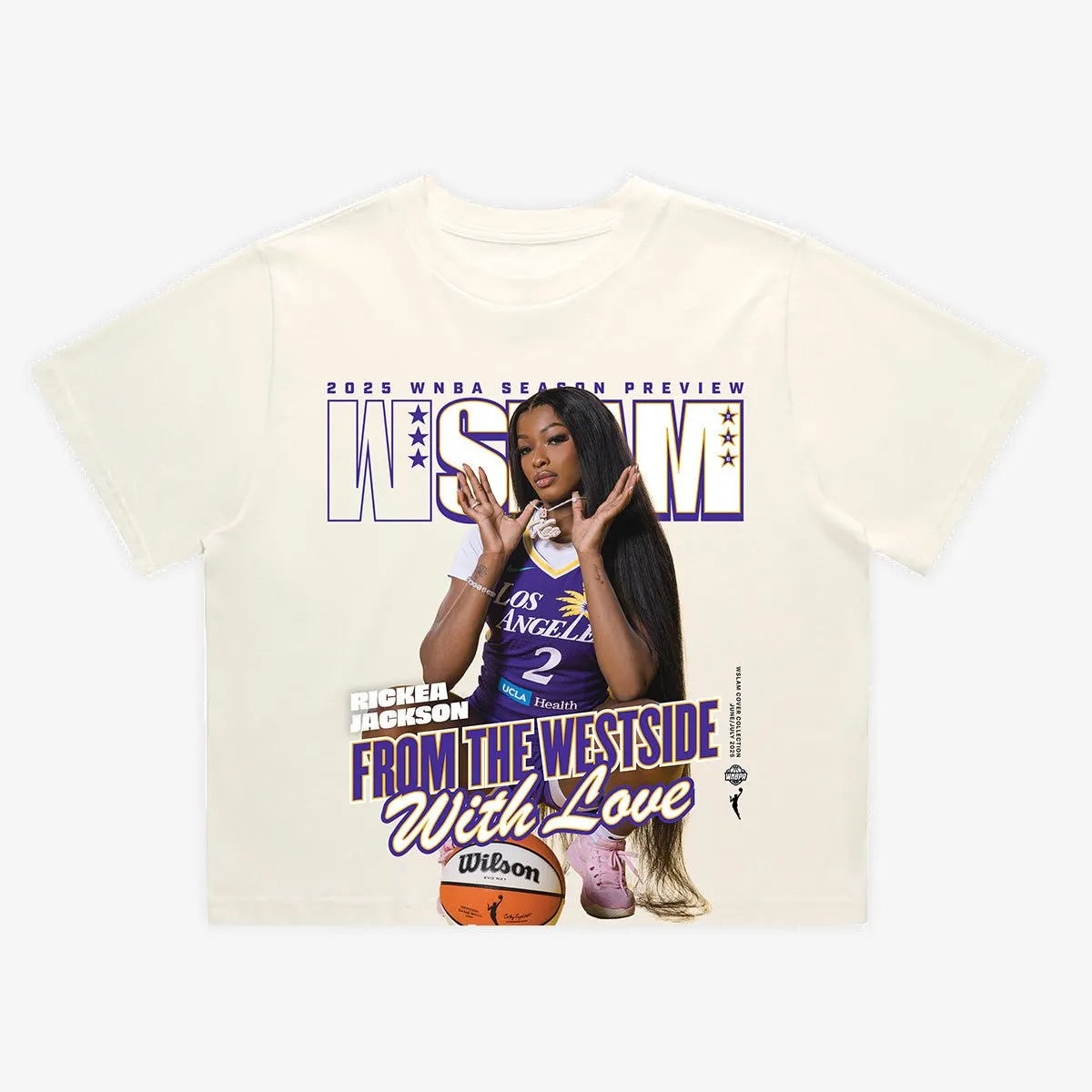 WSLAM Women's Crop Cover Tee - Rickea Jackson (SLAM 256) sold by SLAM Goods product image thumbnail 2