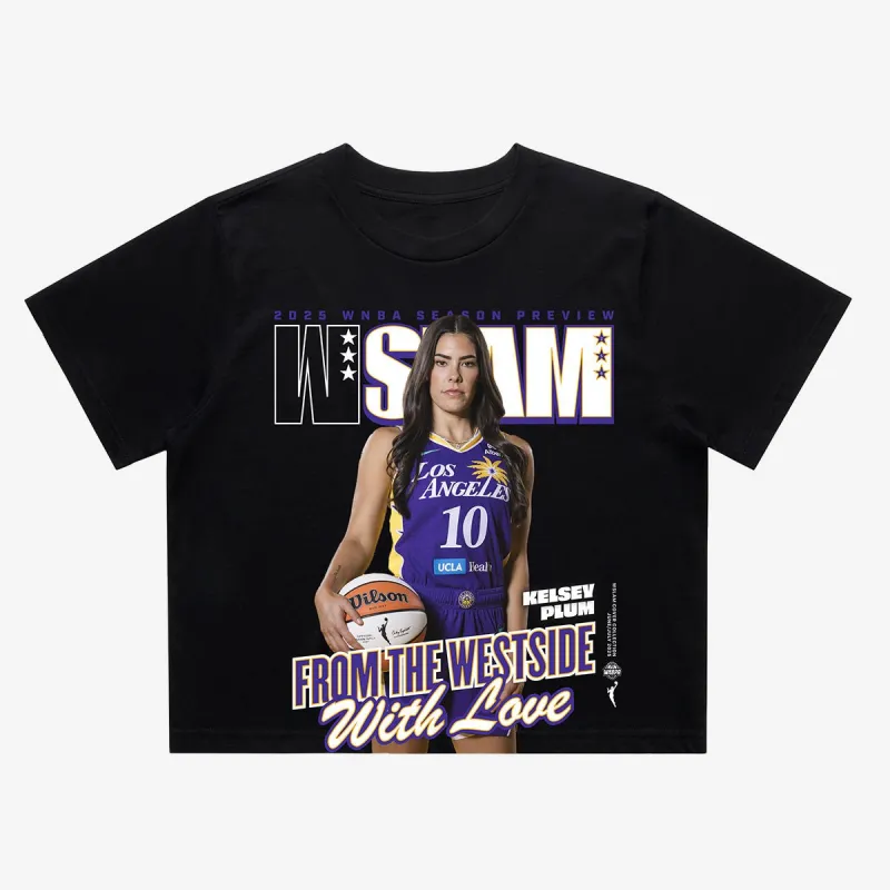 WSLAM Women's Crop Cover Tee - Kelsey Plum (SLAM 256) sold by SLAM Goods