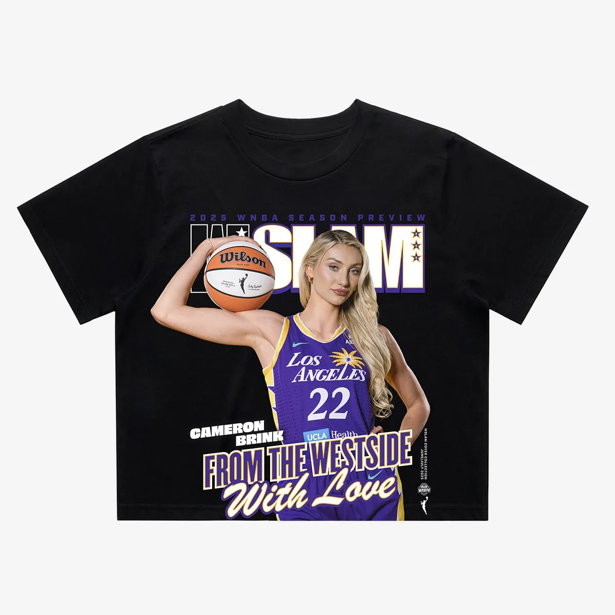 WSLAM Women's Crop Cover Tee - Cameron Brink (SLAM 256) sold by SLAM Goods