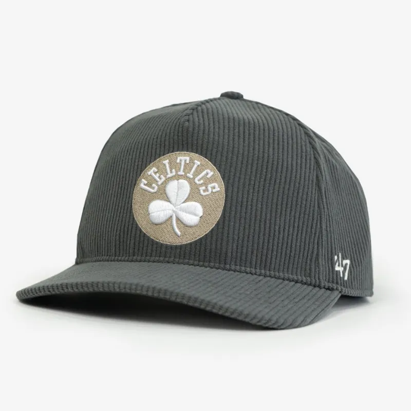 Boston Celtics Charcoal Thick Cord '47 Hitch Hat made by Slam