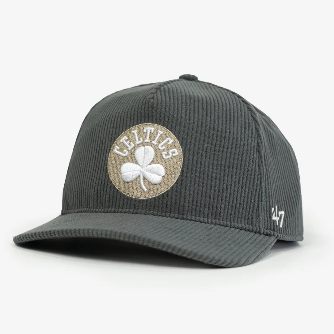 Boston Celtics Charcoal Thick Cord '47 Hitch Hat sold by SLAM Goods