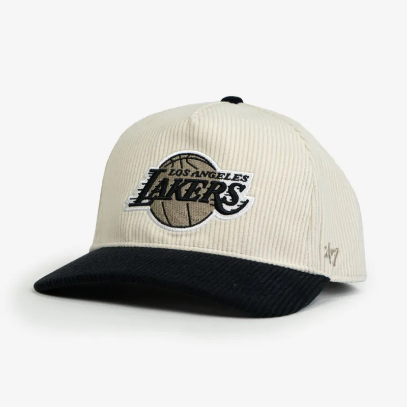 Los Angeles Lakers Cream Thick Cord '47 Hitch Hat made by Slam