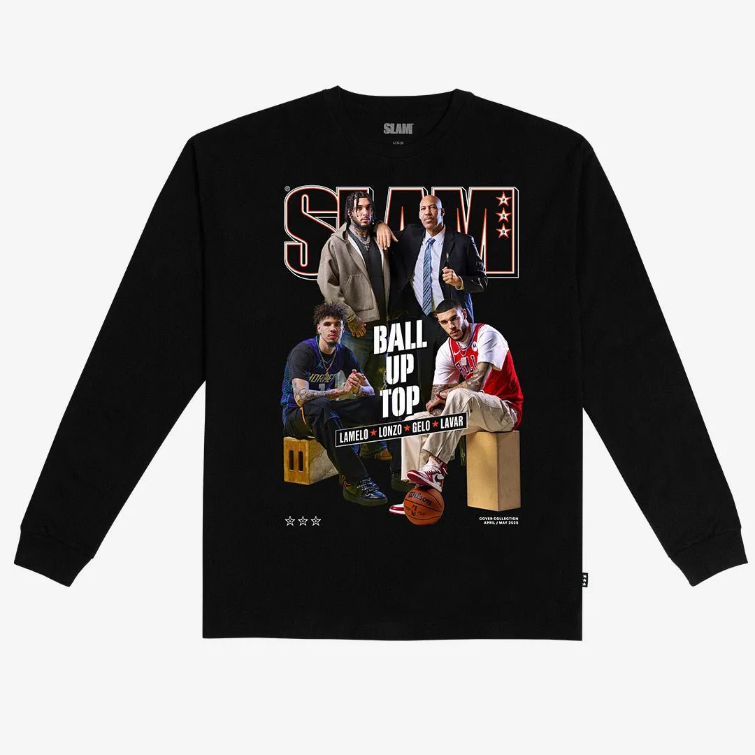 SLAM Cover L/S Tee - LaMelo, Lonzo, LiAngelo, LaVar (SLAM 255) sold by SLAM Goods