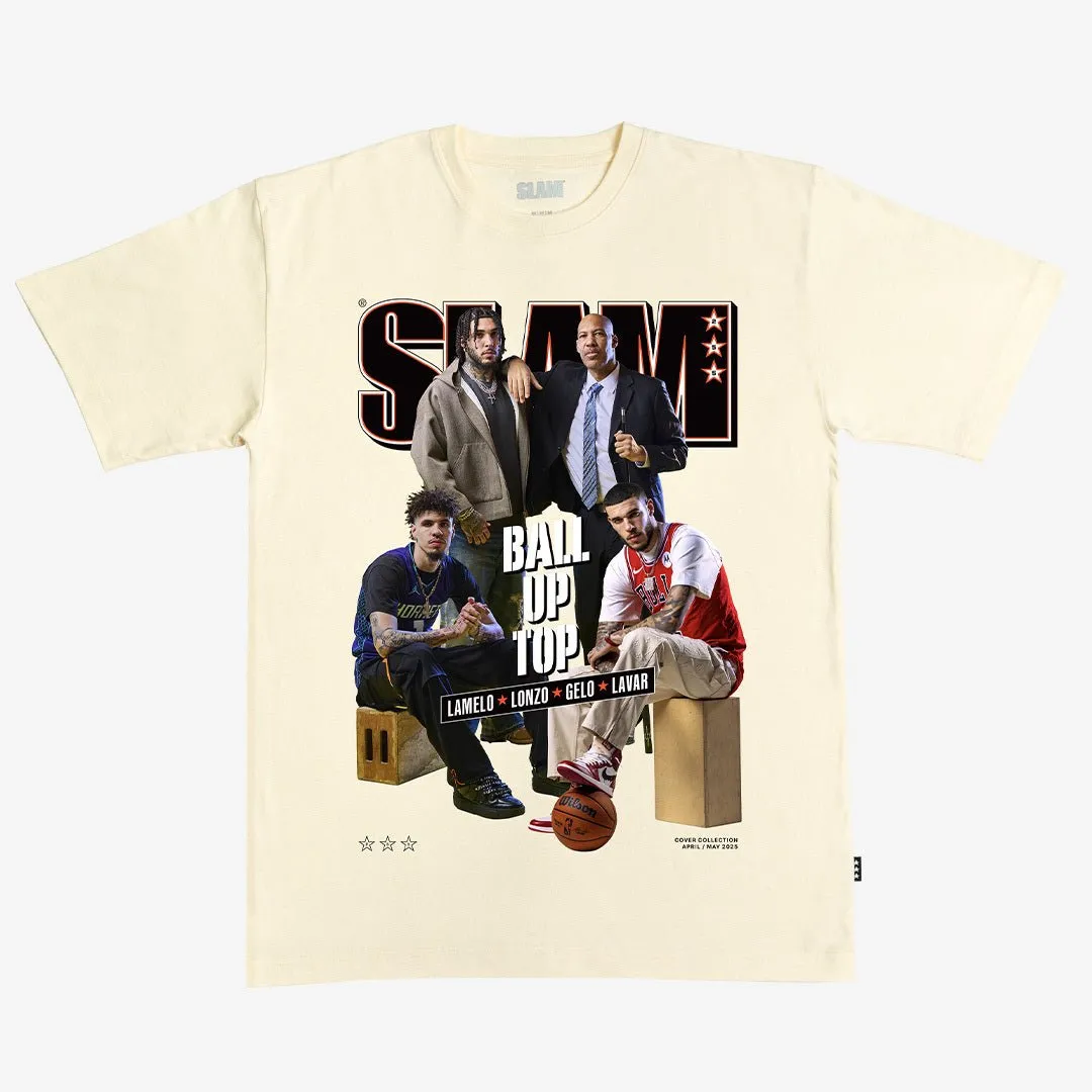 SLAM Cover Tee - LaMelo, Lonzo, LiAngelo, LaVar (SLAM 255) sold by SLAM Goods product image thumbnail 3