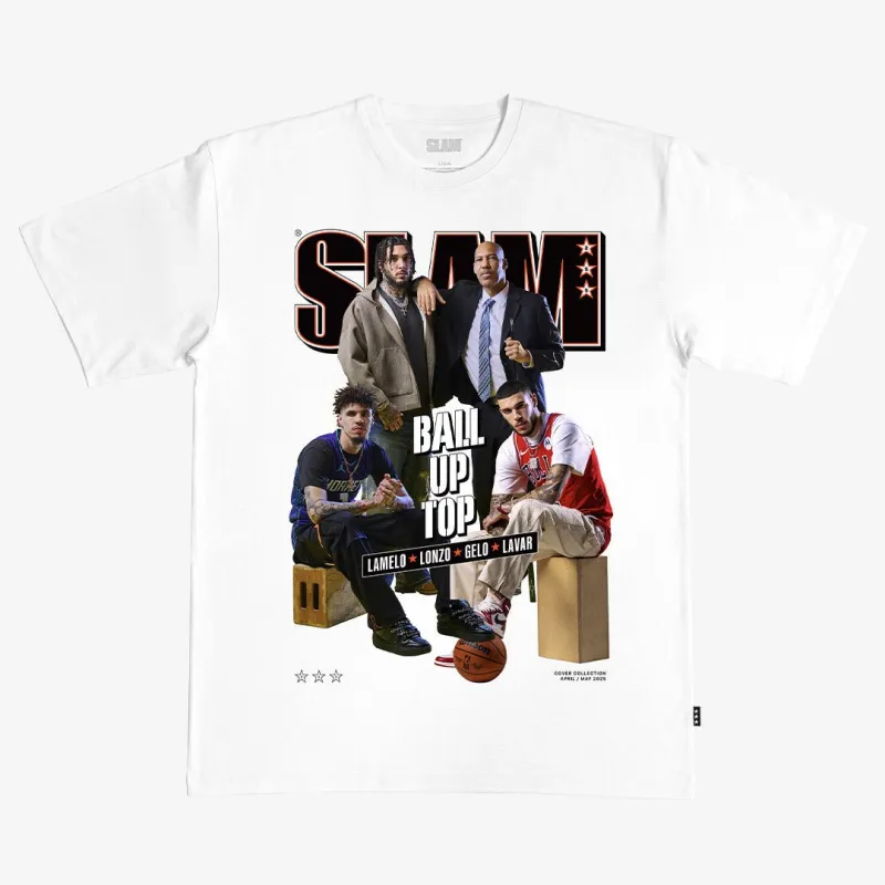 SLAM Cover Tee - LaMelo, Lonzo, LiAngelo, LaVar (SLAM 255) sold by SLAM Goods