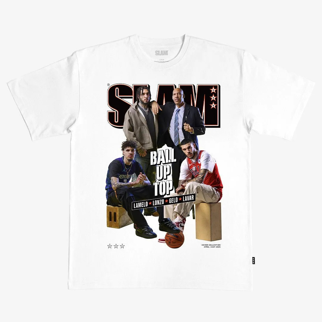 SLAM Cover Tee - LaMelo, Lonzo, LiAngelo, LaVar (SLAM 255) sold by SLAM Goods