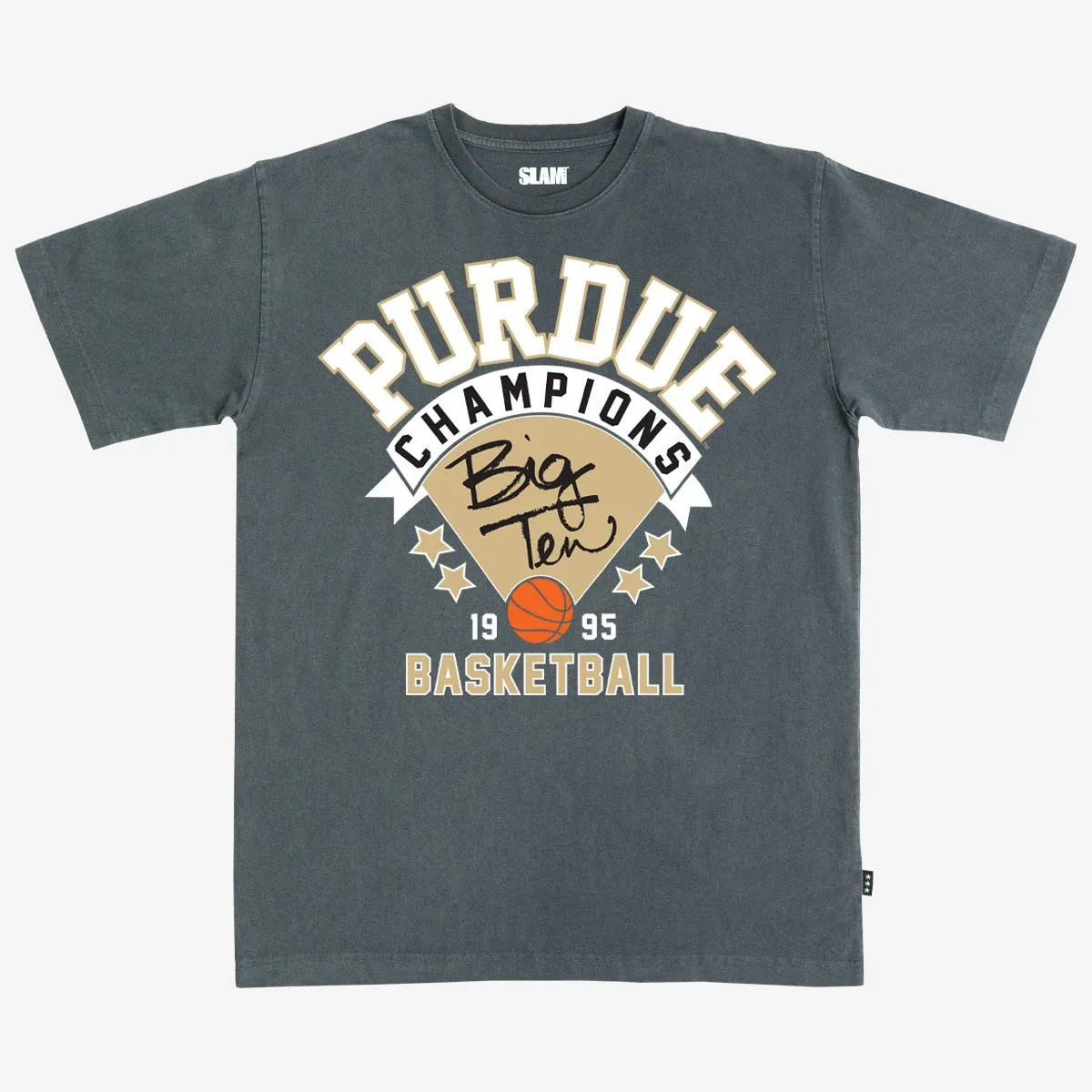 Purdue '95 Big Ten Champs Heavy Tee sold by SLAM Goods