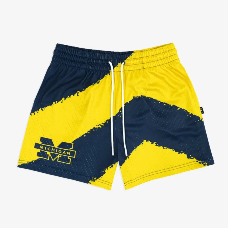 Michigan Big Stripe Fundamental Shorts sold by SLAM Goods