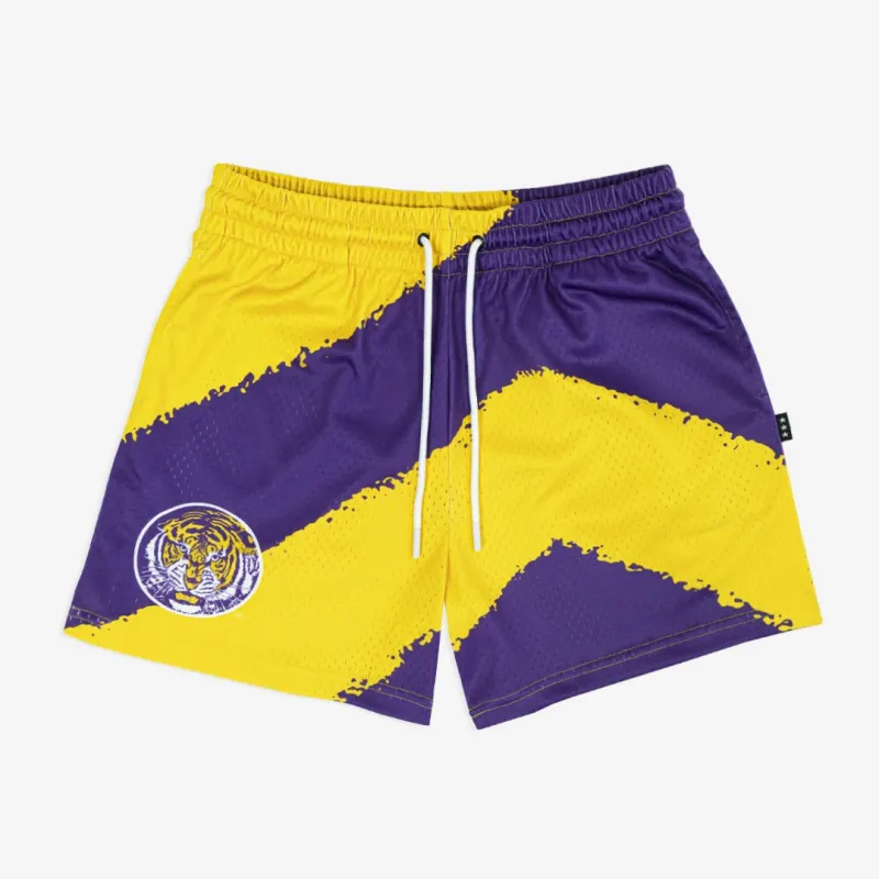 LSU Big Stripe Fundamental Shorts sold by SLAM Goods